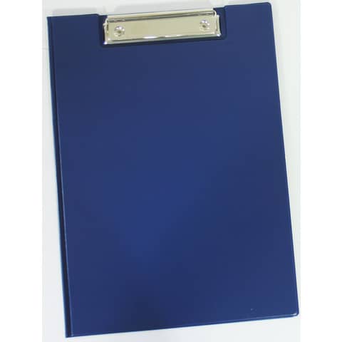 Klemmbrettmappe Q-Connect KF01301 für DIN A4, Kunststoffbezogen, (BxH) 230 x 330 mm, mit Stiftschlaufe, blau