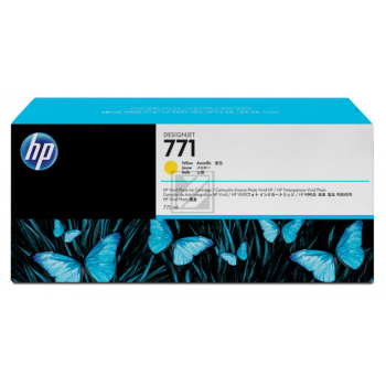 Original HP Tintenpatrone gelb (B6Y10A,771C,771CY,771CYELLOW,NO771C,NO771CY,NO771CYELLOW)