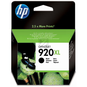 HP (Hewlett Packard) Original Tinte HP 920XL (CD975AE), ca. 1.200 Seiten, schwarz