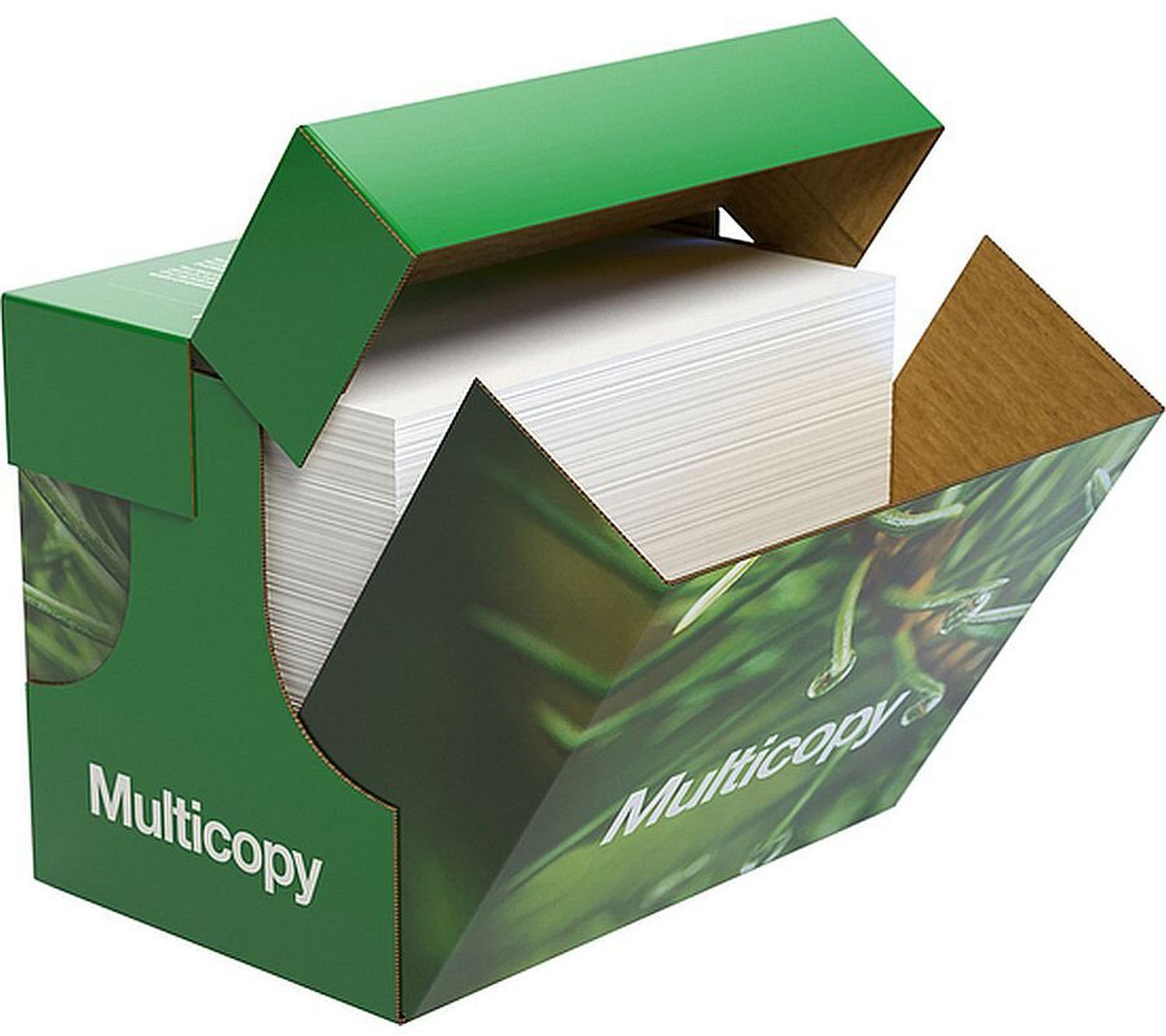 Kopierpapier Multicopy 2100005142, DIN A4, 80 g/qm, hochweiß, 2.500 Blatt ungeriest im Karton