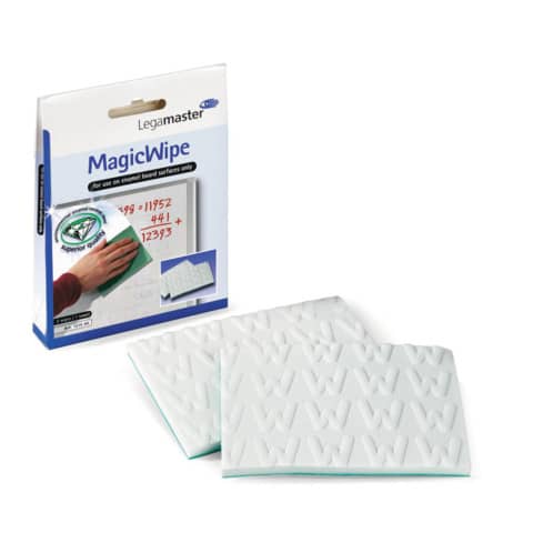 Legamaster Tafelwischer Legamaster MagicWipe 7-121500, 125 x 95 mm, 2 MagicWipe + 1 Trockentuch