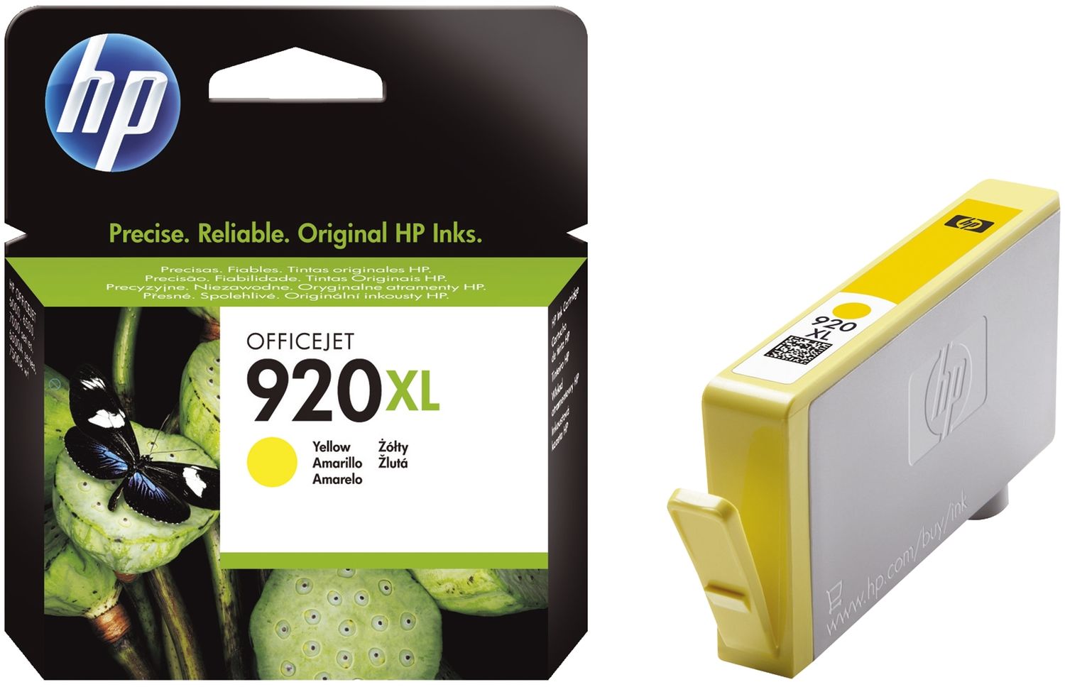 Original HP Tintenpatrone gelb (CD974AE,CD974AE#BGX,CD974AE#BGY,920XL,920XLY,920XLYELLOW,NO920XL,NO920XLY,NO920XLYELLOW)