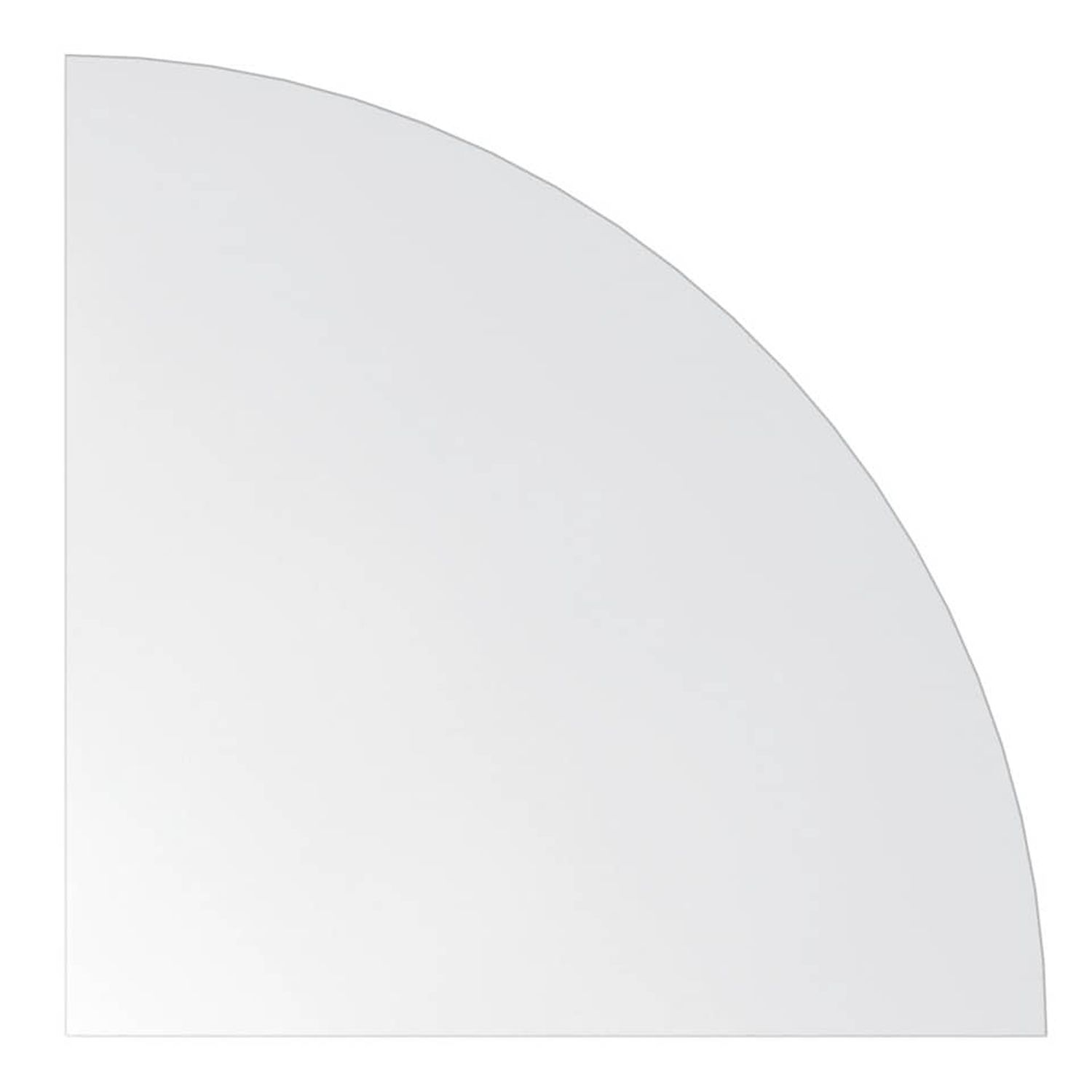 Verkettungswinkel Viertelkreis für 4-Fuß-Schreibtisch - 80 x 80 cm, Weiß, mit Montageservice